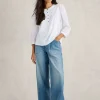 ELISE DOBBY MIX TOP in PALE IVORY<White Stuff New