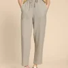 Elle Linen Blend Trouser in LIGHT NATURAL<White Stuff Clearance