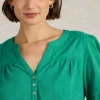 ELLIE BRODERIE TOP in BRIGHT GREEN<White Stuff Hot