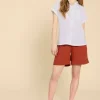 Ellie Organic Cotton Shirt in PALE IVORY<White Stuff Outlet