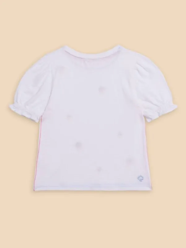 Embroidered Lemon Tee in BRILLIANT WHITE<White Stuff Discount