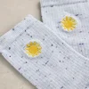 Embroidered Nep Ankle Sock in LIGHT BLUE<White Stuff Hot