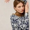 Eva Jersey Nightie in NAVY PRINT<White Stuff Fashion