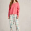 Eva Jersey PJ Top in BRIGHT PINK<White Stuff Outlet