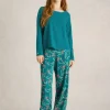 Eva Jersey PJ Top in MID TEAL<White Stuff Best