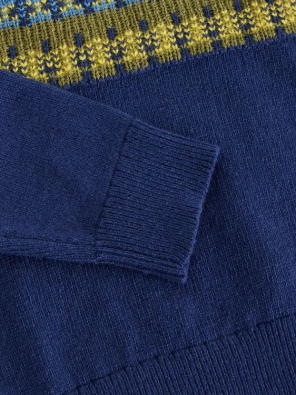 Fairisle Yoke Jumper in DARK NAVY<White Stuff Discount