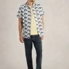 Fan Printed Shirt in BLUE PRINT<White Stuff Best
