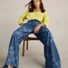 Farah Denim Wide Leg Trouser in DENIM PRINT<White Stuff Sale