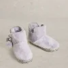 Faux Fur Slipper Bootie in MID GREY<White Stuff Clearance