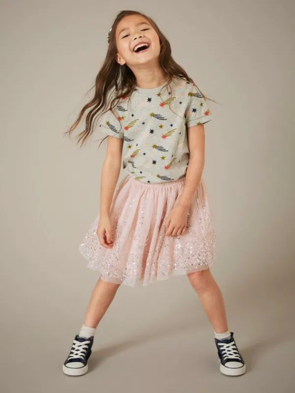 Fiona Tuelle Skirt in MID PINK<White Stuff Best