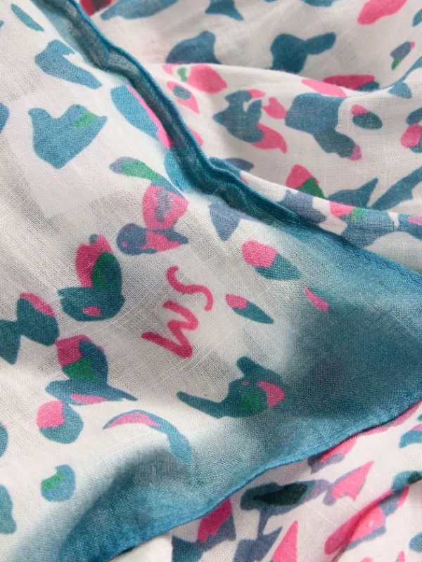 Firework Print Scarf in IVORY MULTI<White Stuff Discount
