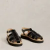 Fisherman Chunky Sandal in PURE BLACK<White Stuff Hot