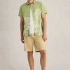 Floral Border Printed Shirt in GREEN PRINT<White Stuff Sale
