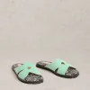 Floral Flip Flop Sandal in BRIGHT BLUE<White Stuff Sale