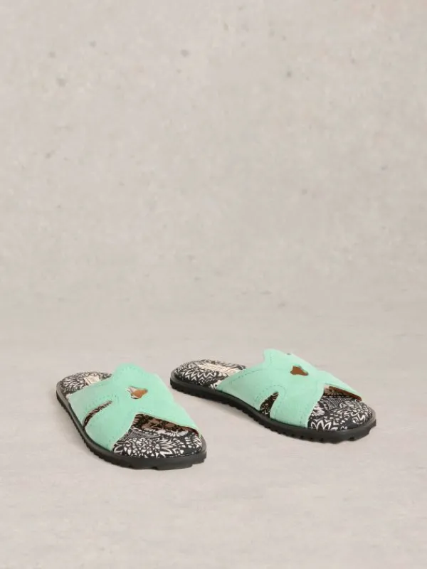 Floral Flip Flop Sandal in BRIGHT BLUE<White Stuff Sale