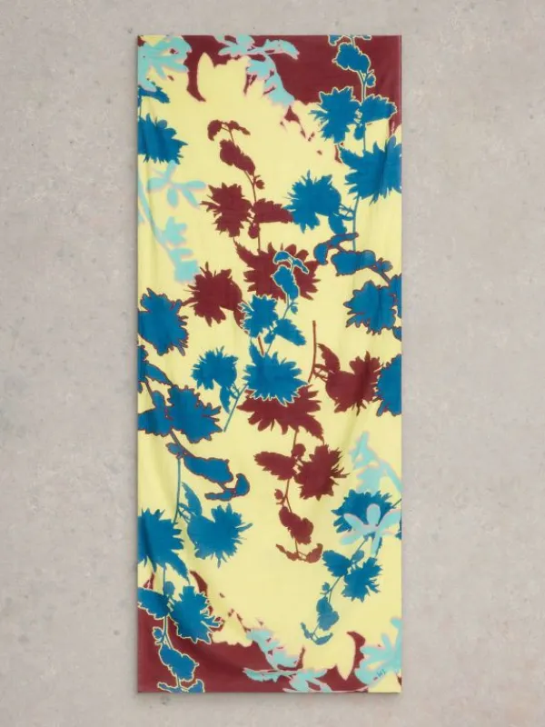 Floral Placement Scarf in YELLOW MULTI<White Stuff Online