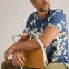 Floral Printed Short Sleeve Tee in NAVY PRINT<White Stuff Sale