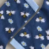 Fluffy Bee Ankle Sock in NAVY MULTI<White Stuff Clearance
