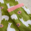 Fluffy Llama Ankle Sock in GREEN MULTI<White Stuff Outlet