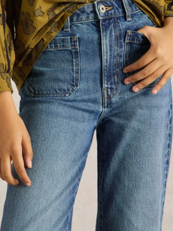 Frankie Flare Jean in MID DENIM<White Stuff Fashion