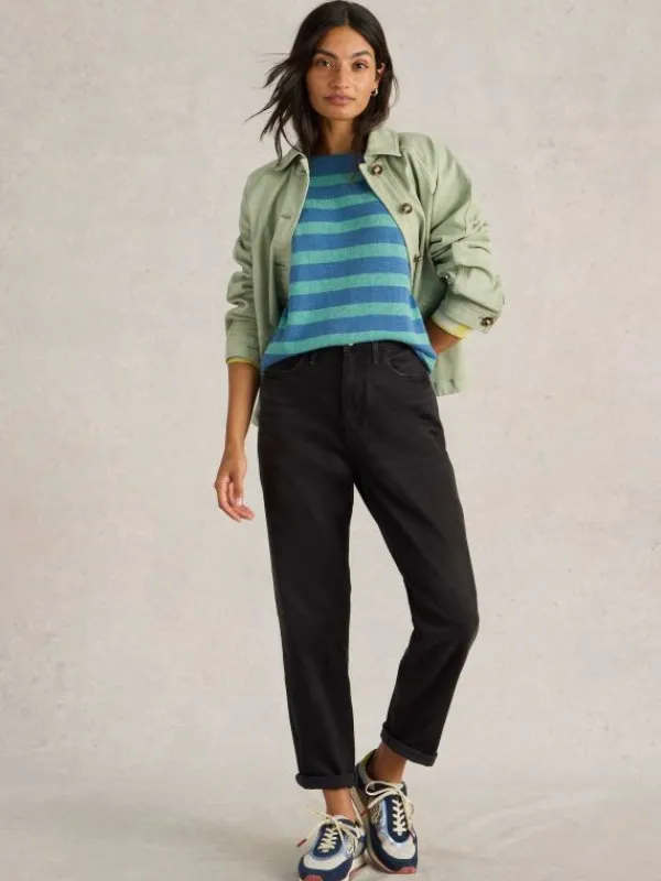 Freya Weekend Jean in WASHED BLACK<White Stuff Clearance