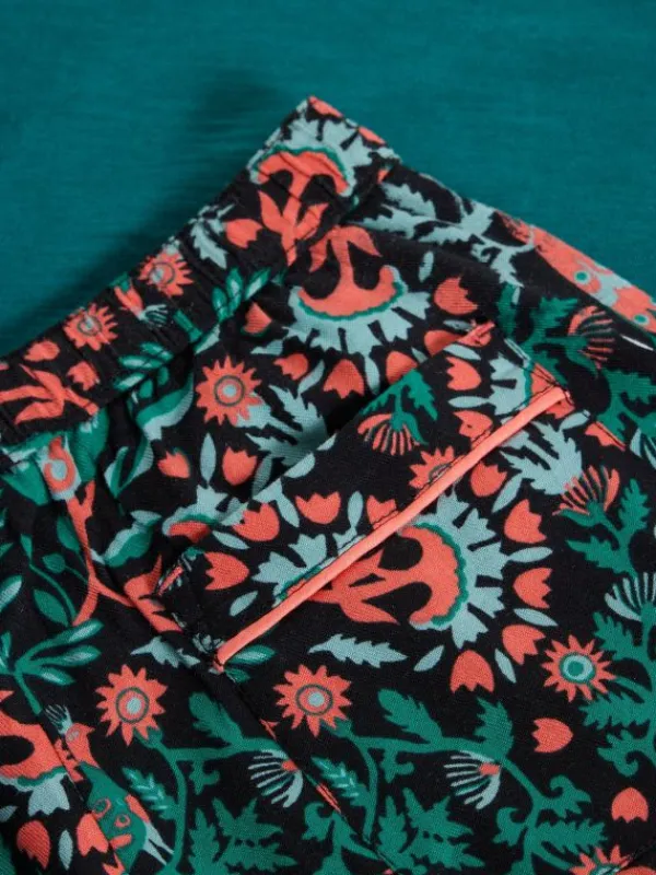 Girls Bird Printed PJ Set in BLACK PRINT<White Stuff Best