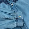 Girls Chambray Top in CHAMBRAY BLUE<White Stuff New