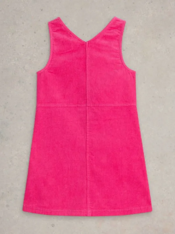 Girls Cord Pinafore in BRIGHT PINK<White Stuff Outlet