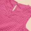 Girls Gingham Dress in BRIGHT PINK<White Stuff Sale