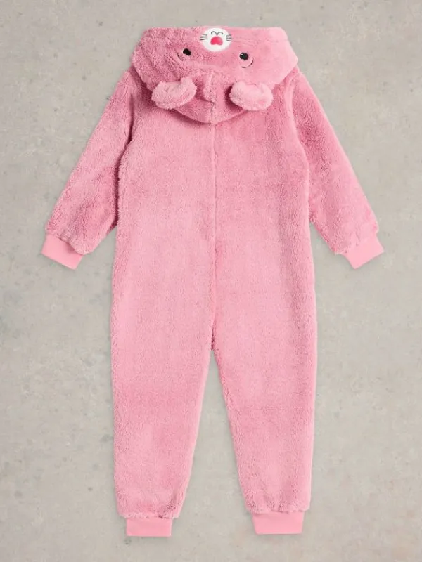 Girls Mouse Onesie in MID PINK<White Stuff Clearance