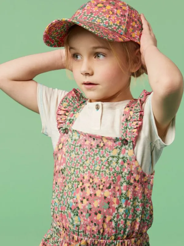 Girls Printed Cap in PINK MULTI<White Stuff Discount