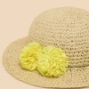 Girls Summer Hat in NATURAL MULTI<White Stuff New