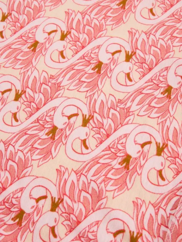 Girls Swan PJ Set in PINK PRINT<White Stuff Fashion