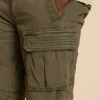 Halsall Organic Cargo Short in KHAKI GREEN<White Stuff Outlet
