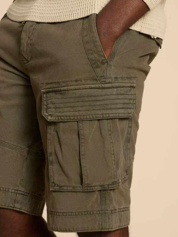Halsall Organic Cargo Short in KHAKI GREEN<White Stuff Outlet