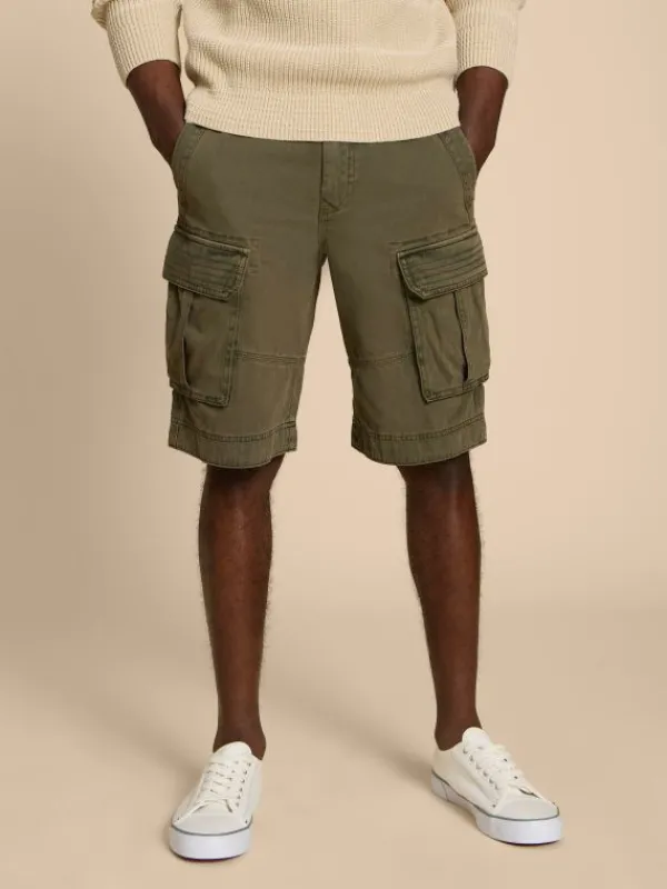 Halsall Organic Cargo Short in KHAKI GREEN<White Stuff Outlet