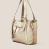 Hannah Tote in GOLD TONE METALLIC<White Stuff Sale