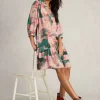 Harpreet Dress in PINK MULTI<White Stuff Discount