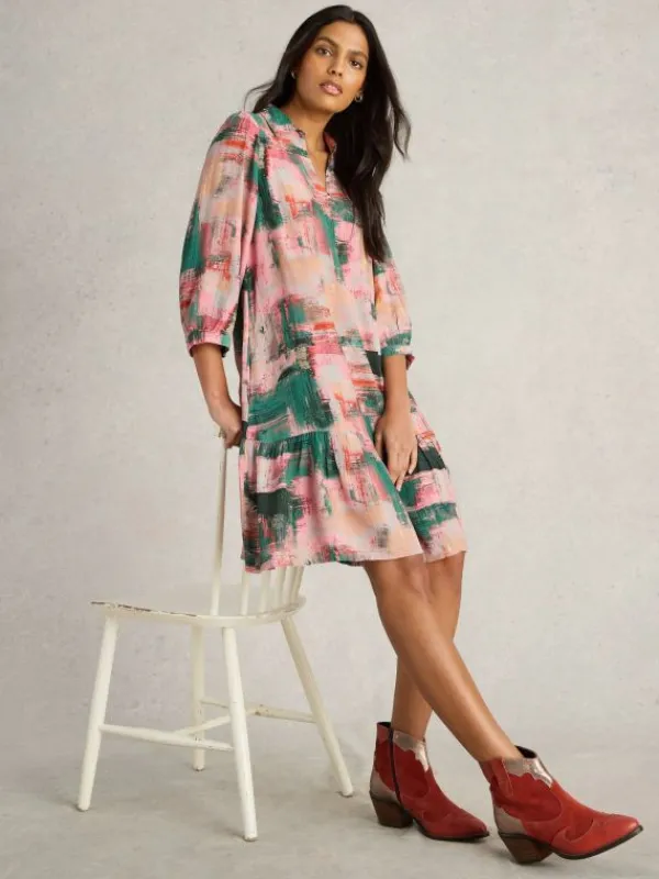 Harpreet Dress in PINK MULTI<White Stuff Discount