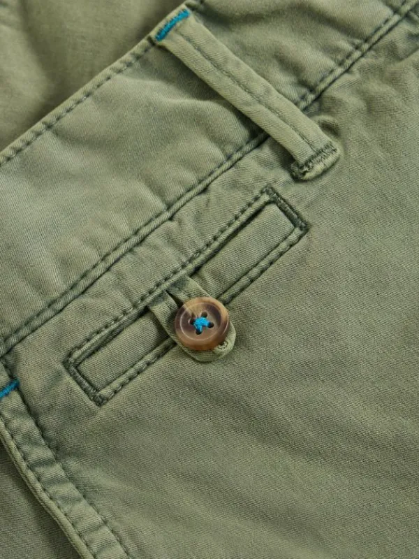 Hayley Organic Chino Short in MID GREEN<White Stuff Outlet