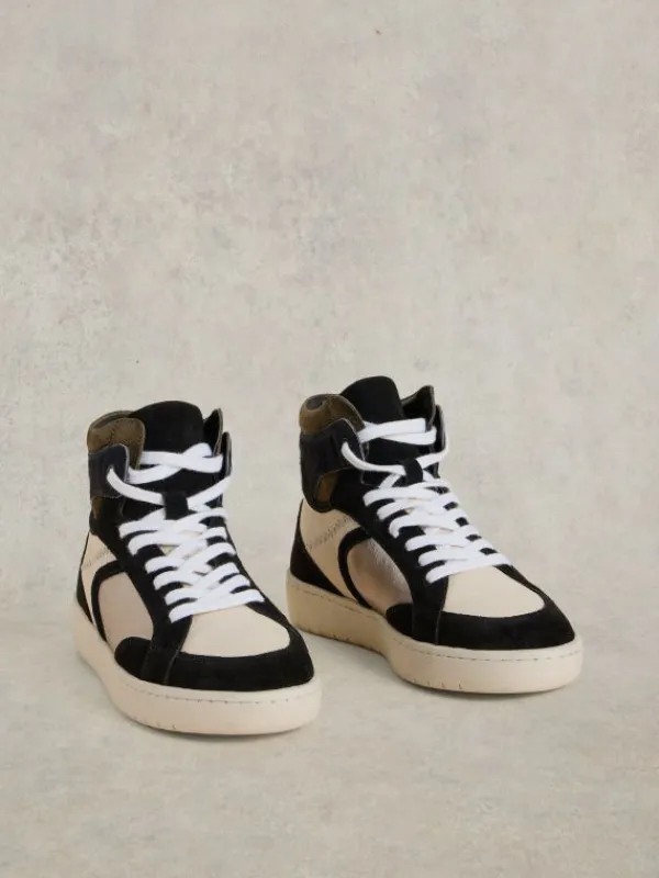 Heidi HiTop Trainer in BLACK MULTI<White Stuff Best