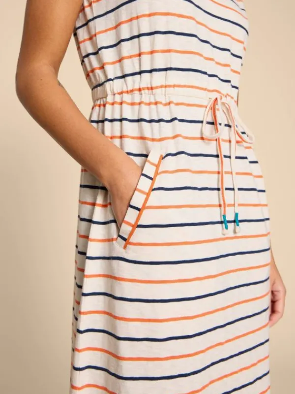Heidi Short Jersey Dress in IVORY MULTI<White Stuff Sale