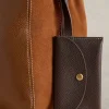 Hettie Leather Zip Tote in MID TAN<White Stuff Fashion