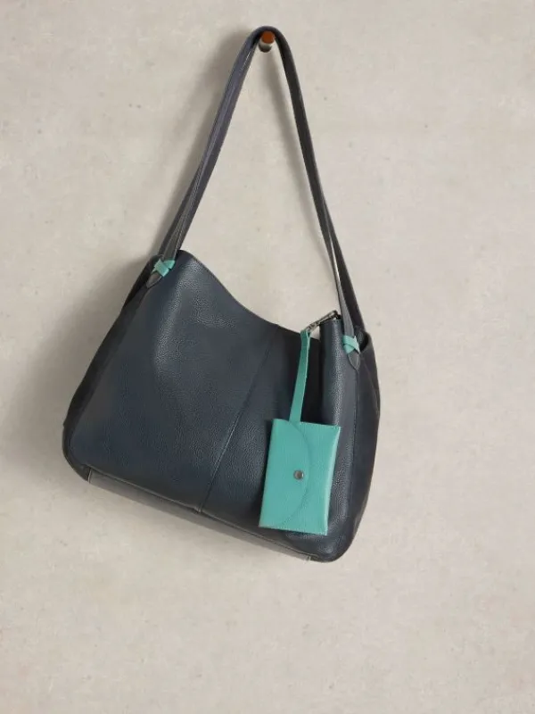 Hettie Leather Zip Tote in DARK NAVY<White Stuff Fashion
