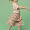 India Printed Tiered Skirt in PINK MULTI<White Stuff Fashion