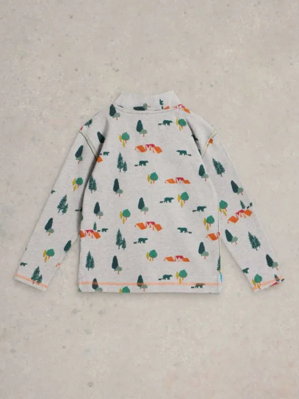 Jack Woodland Funnel Sweat in GREY MULTI<White Stuff Sale