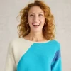 JANA ABSTRACT JUMPER in BRIGHT BLUE<White Stuff Discount