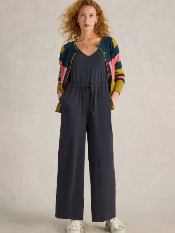 Jasmine Jersey Jumpsuit in CHARCOAL GREY<White Stuff Best