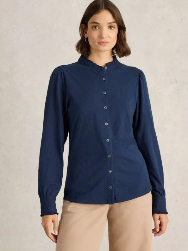 JESSICA SHIRT in DARK NAVY<White Stuff Online