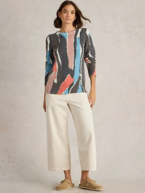 JODIE JUMPER in BLUE PRINT<White Stuff Online